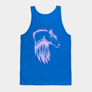 Purple Horse Sketch Tank Top